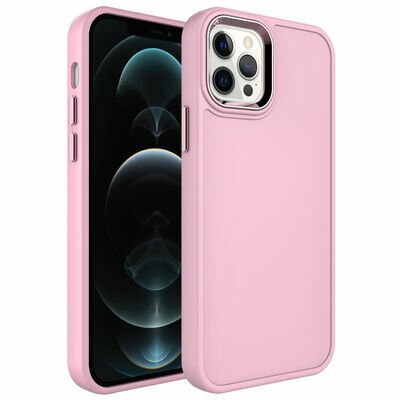 Apple iPhone 13 Pro Kılıf Metal Çerçeve ve Buton Tasarımlı Sert Patinda Botox Kapak