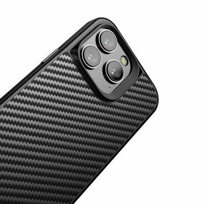Apple iPhone 14 Pro Max Kılıf Aramid Karbon Fiber Magsafe Özellikli Wlons Radison Kapak