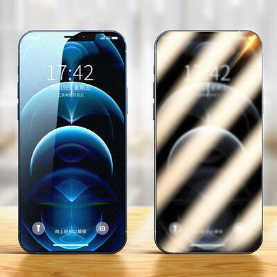 Apple iPhone 12 Mini Patinda Fit Hard Mat Privacy Cam Ekran Koruyucu