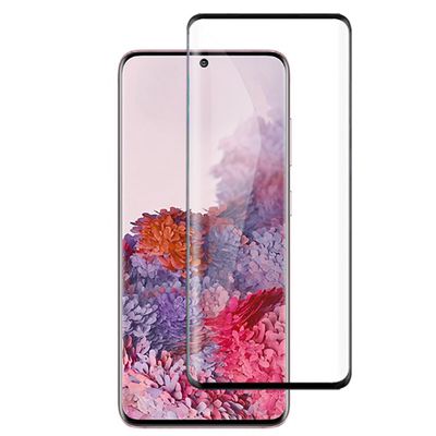 Galaxy S21 FE Patinda Kenarları Kırılmaya Dayanıklı Cam Ekran Koruyucu