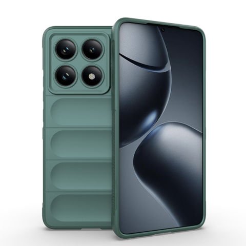 Xiaomi 14T Pro Kılıf Esnek TPU Oyuklu Arka Yüzey Tasarımlı Patinda Etnik Silikon Kapak