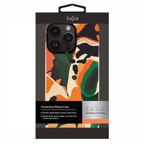 Apple iPhone 14 Pro Kılıf HD Desenli Kajsa Shield Plus Flower Graphic Serisi Kapak