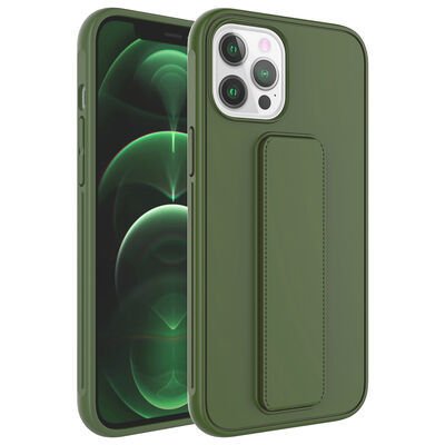 Apple iPhone 12 Pro Max Kılıf Patinda Qstand Kapak