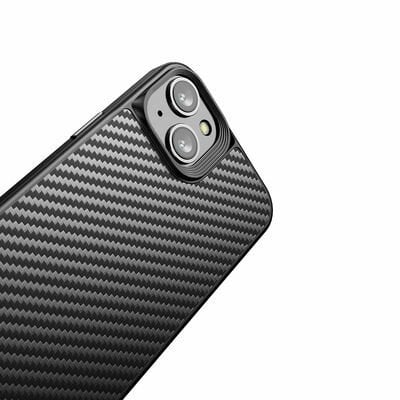 Apple iPhone 14 Kılıf Aramid Karbon Fiber Magsafe Özellikli Wlons Radison Kapak