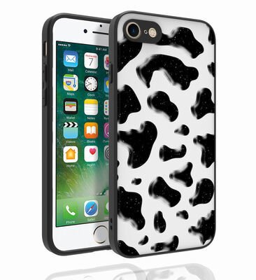Apple iPhone 7 Kılıf Desenli Kamera Korumalı Parlak Patinda Nora Kapak