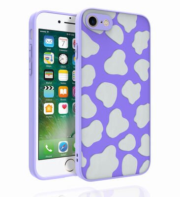 Apple iPhone 7 Kılıf Desenli Kamera Korumalı Parlak Patinda Nora Kapak