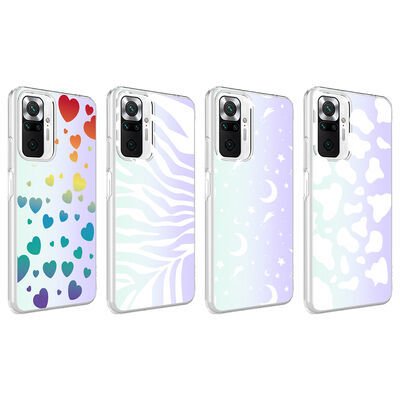 Xiaomi Redmi Note 10 Pro Kılıf Patinda M-Blue Desenli Kapak