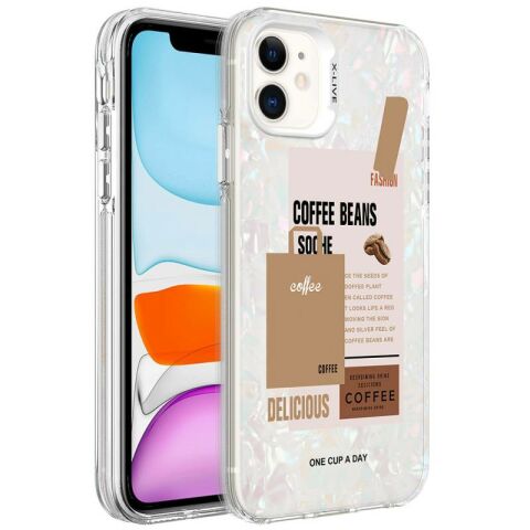 Apple iPhone 11 Kılıf Mermer Desenli Patinda Marbello Kapak