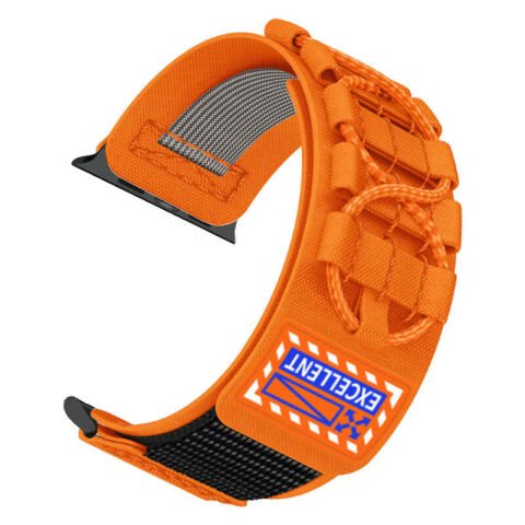 Apple Watch Ultra 49mm Patinda KRD-112 Orbital Örgülü Halat Tasarımlı Naylon Kumaş Hasır Kordon
