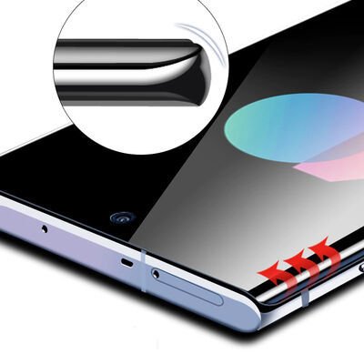 Galaxy Note 20 Ultra Patinda Kavisli Full Yapışkanlı Cam Ekran Koruyucu