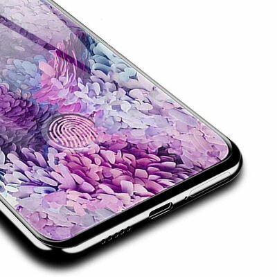 Galaxy S10 Plus Patinda Kavisli Full Yapışkanlı Cam Ekran Koruyucu
