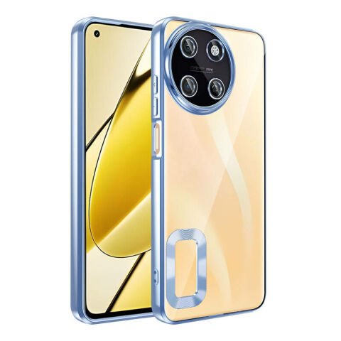 Realme 11 4G Kılıf Kamera Korumalı Logo Gösteren Patinda Omega Kapak