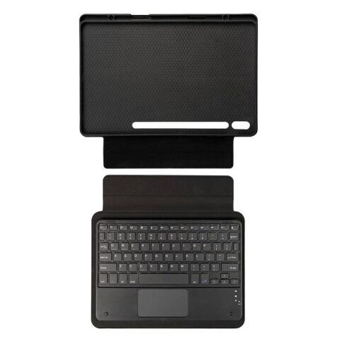 Galaxy Tab S8 Plus SM-X800 Patinda Border Keyboard Bluetooh Bağlantılı Standlı Klavyeli Tablet Kılıfı