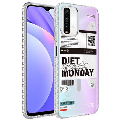 Xiaomi Redmi Note 10S Kılıf Airbag Kenarlı Renkli Desenli Silikon Patinda Elegans Kapak