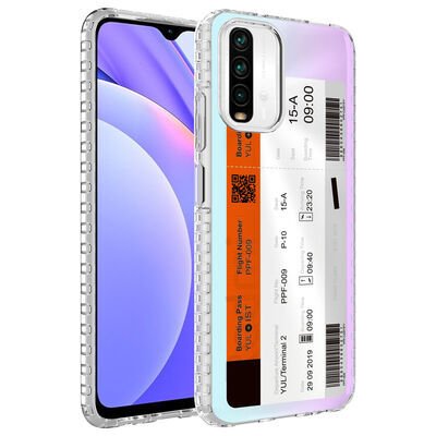 Xiaomi Redmi Note 10S Kılıf Airbag Kenarlı Renkli Desenli Silikon Patinda Elegans Kapak