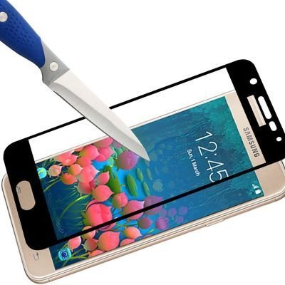 Galaxy A7 2017 Patinda Kenarları Kırılmaya Dayanıklı Cam Ekran Koruyucu