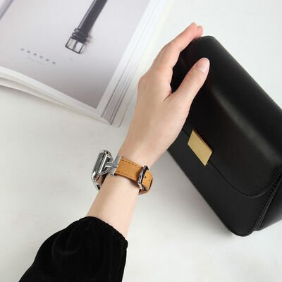 Apple Watch 7 45mm KRD-53 Deri Kordon