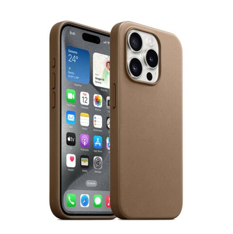 Apple iPhone 15 Pro Max Kılıf Patinda Magsafe Şarj Özellikli Mikro Fiber Optimal Kapak