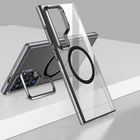 Galaxy S25 Ultra Kılıf Magsafe Şarj Özellikli Wlons Standlı Efsane Kapak