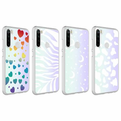 Xiaomi Redmi Note 8 Kılıf Patinda M-Blue Desenli Kapak