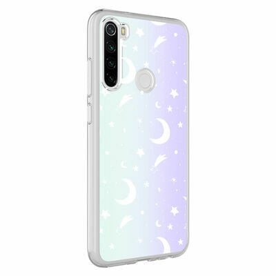 Xiaomi Redmi Note 8 Kılıf Patinda M-Blue Desenli Kapak