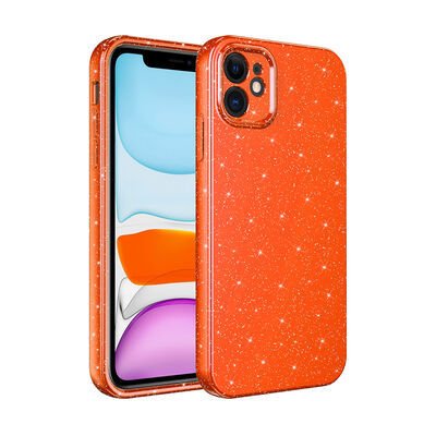 Apple iPhone 11 Kılıf Kamera Korumalı Simli Lüks Patinda Koton Kapak