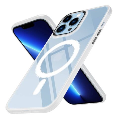 Apple iPhone 12 Pro Max Kılıf Wireless Şarj Özellikli Patinda Krom Magsafe Silikon Kapak