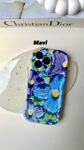 iPhone Çiçek Desenli Holy Puffy Kılıf