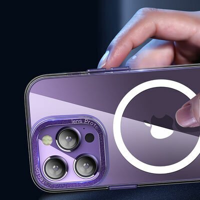 Apple iPhone 14 Pro Kılıf Magsafe Şarj Özellikli Sert PC Patinda Fuya Kapak