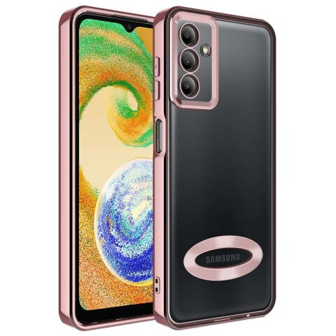 Galaxy A34 Kılıf Kamera Korumalı Logo Gösteren Patinda Omega Kapak