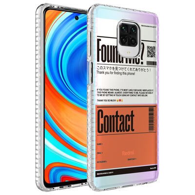 Xiaomi Redmi Note 9 Pro Kılıf Airbag Kenarlı Renkli Desenli Silikon Patinda Elegans Kapak