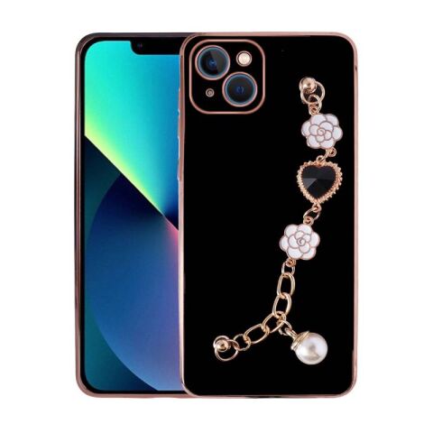 Apple iPhone 14 Plus Kılıf El Tutamaçlı Kamera Korumalı Patinda Taka Silikon Kapak