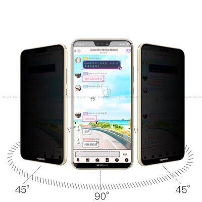 Huawei P20 Pro Patinda New 5D Privacy Temperli Ekran Koruyucu