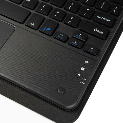 Galaxy Tab A9 Plus Patinda Border Keyboard Bluetooh Bağlantılı Standlı Klavyeli Tablet Kılıfı