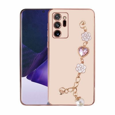 Galaxy Note 20 Ultra Kılıf El Tutamaçlı Kamera Korumalı Patinda Taka Silikon Kapak