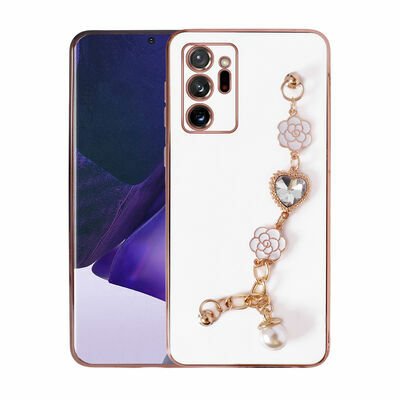 Galaxy Note 20 Ultra Kılıf El Tutamaçlı Kamera Korumalı Patinda Taka Silikon Kapak
