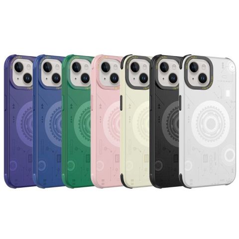 Apple iPhone 13 Kılıf Patinda Wireless Şarj Özellikli Desenli Hot Kapak