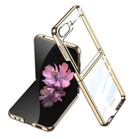 Galaxy Z Flip 6 Kılıf Patinda Full Camlı Kıpta Kapak