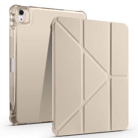Apple iPad Air 11 2025 M3 Kılıf Patinda Tri Folding Kalem Bölmeli Standlı Kılıf