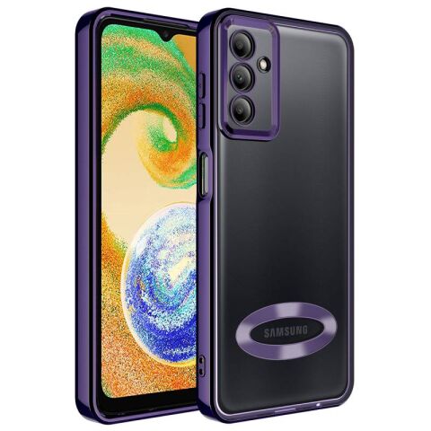 Galaxy A24 Kılıf Kamera Korumalı Logo Gösteren Patinda Omega Kapak