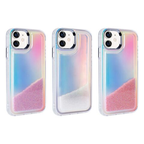 Apple iPhone 11 Kılıf Airbagli Renkli Arka Yüzey Boncuk Tasarımlı Patinda Kumul Kapak