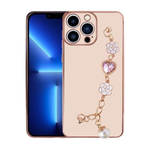 Apple iPhone 14 Pro Kılıf El Tutamaçlı Kamera Korumalı Patinda Taka Silikon Kapak