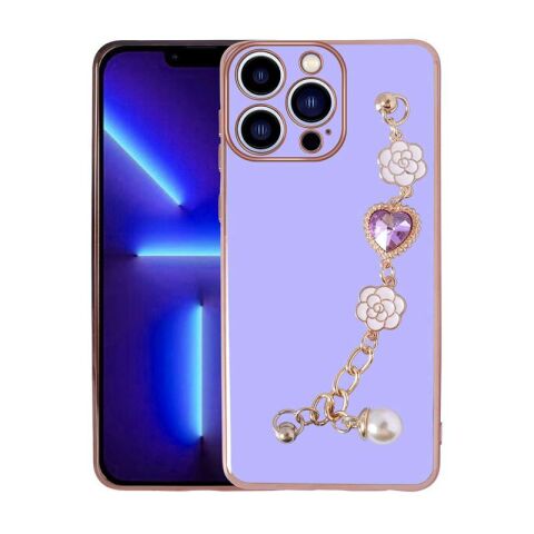 Apple iPhone 14 Pro Kılıf El Tutamaçlı Kamera Korumalı Patinda Taka Silikon Kapak