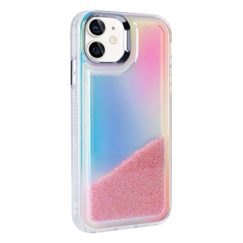 Apple iPhone 11 Kılıf Airbagli Renkli Arka Yüzey Boncuk Tasarımlı Patinda Kumul Kapak