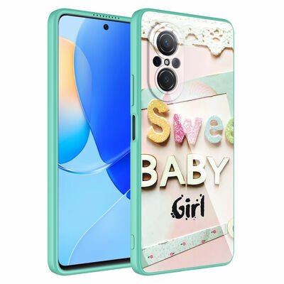 Huawei Nova 9 SE Kılıf Kamera Korumalı Desenli Sert Silikon Patinda Epoksi Kapak
