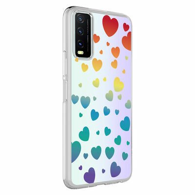 Vivo Y11S Kılıf Patinda M-Blue Desenli Kapak