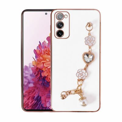 Galaxy S20 FE Kılıf El Tutamaçlı Kamera Korumalı Patinda Taka Silikon Kapak