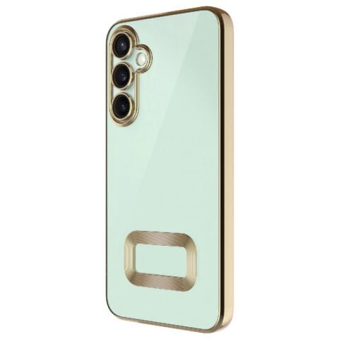 Galaxy S24 FE Kılıf Kamera Korumalı Logo Gösteren Patinda Omega Kapak
