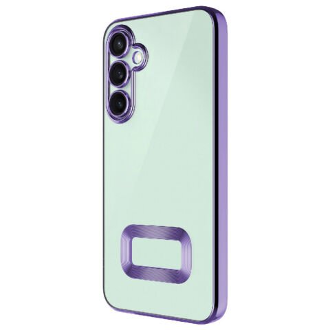 Galaxy S24 FE Kılıf Kamera Korumalı Logo Gösteren Patinda Omega Kapak