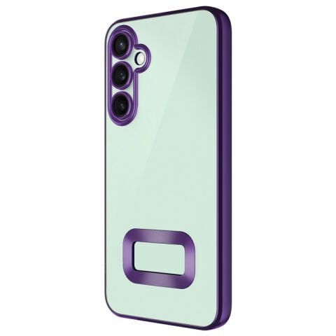 Galaxy S24 FE Kılıf Kamera Korumalı Logo Gösteren Patinda Omega Kapak